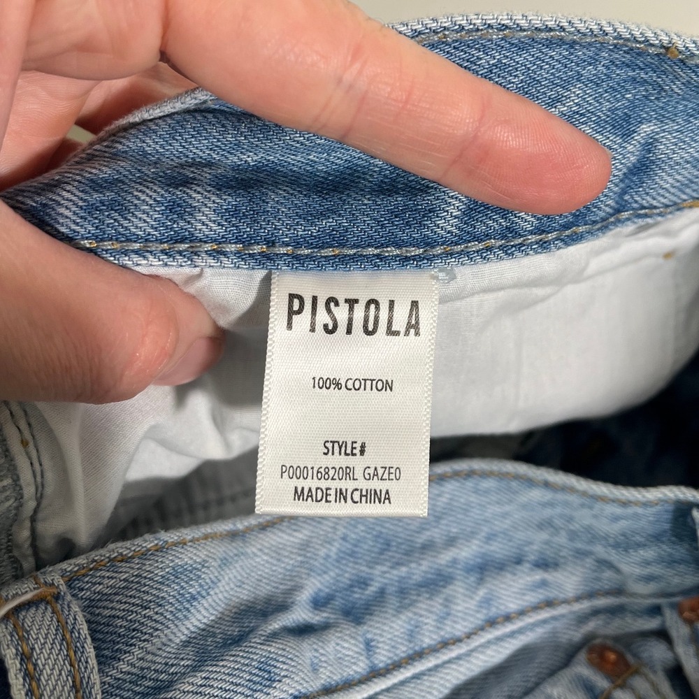 PISTOLA Wes High Rise Barrel Jeans in Waves - Picture 11 of 12